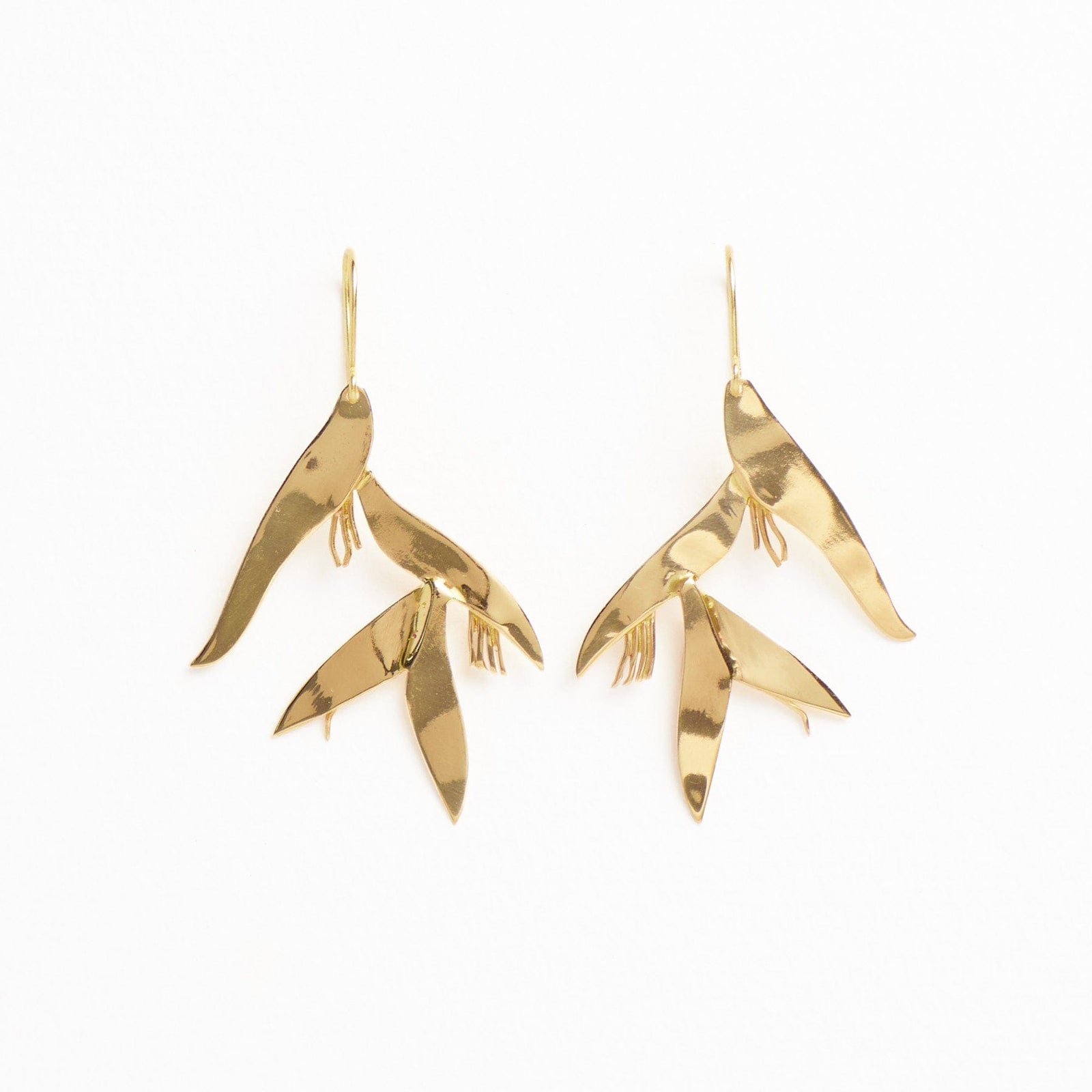 Marisol Birds Of Paradise Dangle Earrings Brass Wholesale