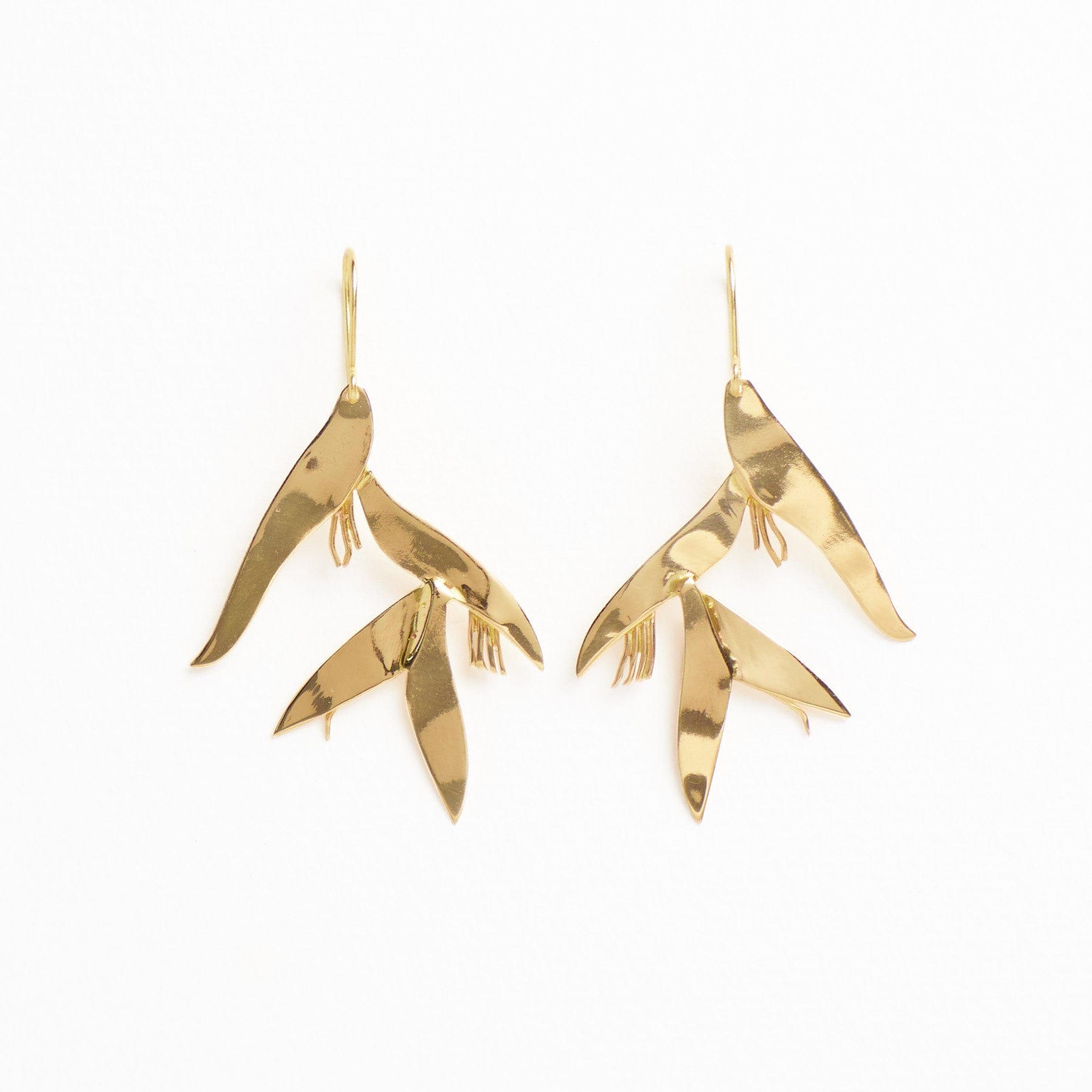Marisol Birds Of Paradise Dangle Earrings Brass Wholesale