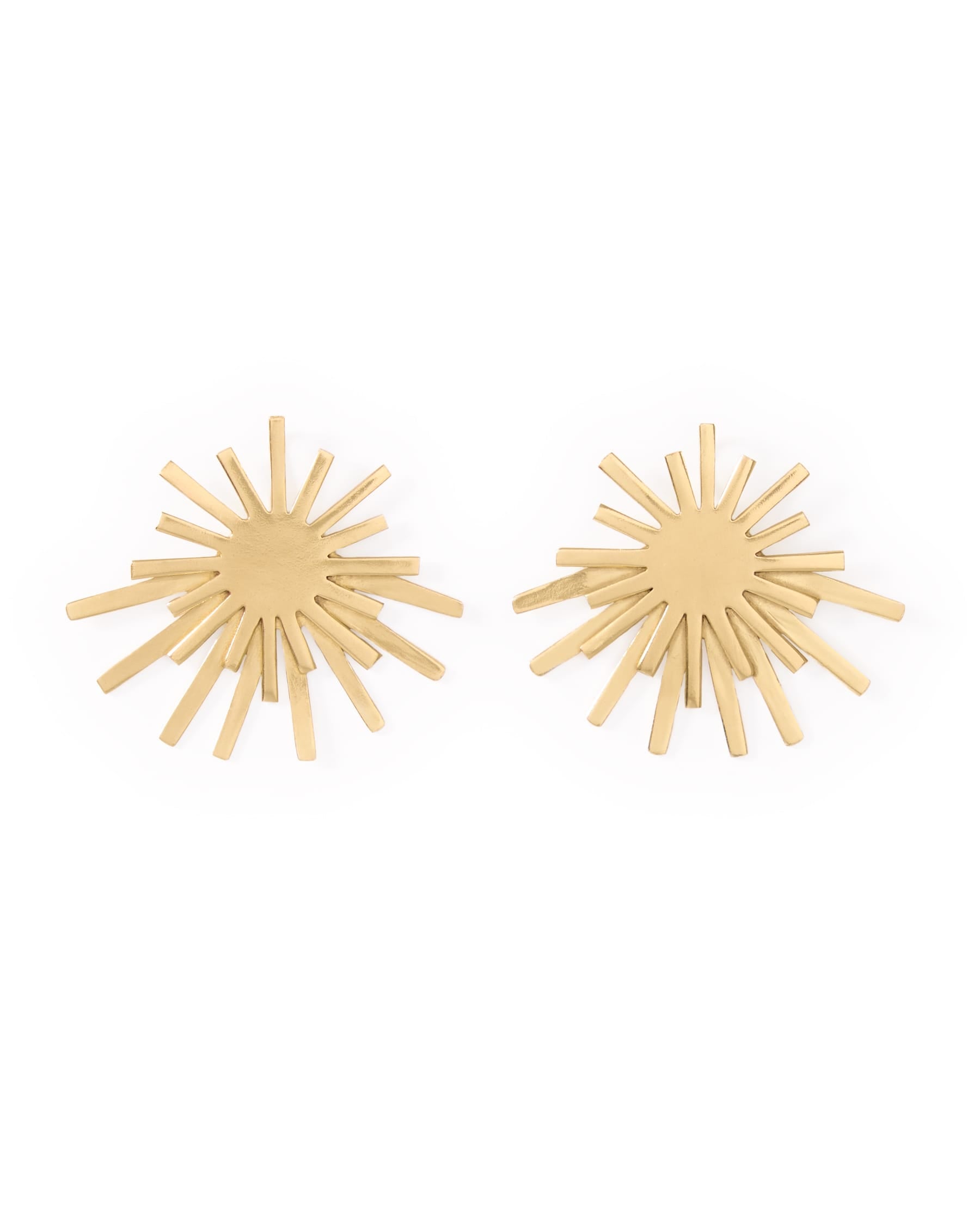 Eliza Starburst Post Earrings Brass