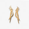 Simone Cockatoo Drop Earrings Brass Wholesale