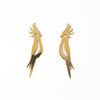 Simone Cockatoo Drop Earrings Brass Wholesale