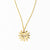 Lane Sun Pendant Necklace Brass