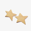 Star Large Post Earrings Brass Wholesale