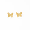 Phoebe Butterfly Post Earrings Brass