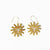 Lane Sun Dangle Earrings Brass