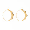 Quinn Sun Threader Earrings Brass