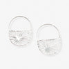 Maggie Sunburst Hoop Earrings Silver Wholesale