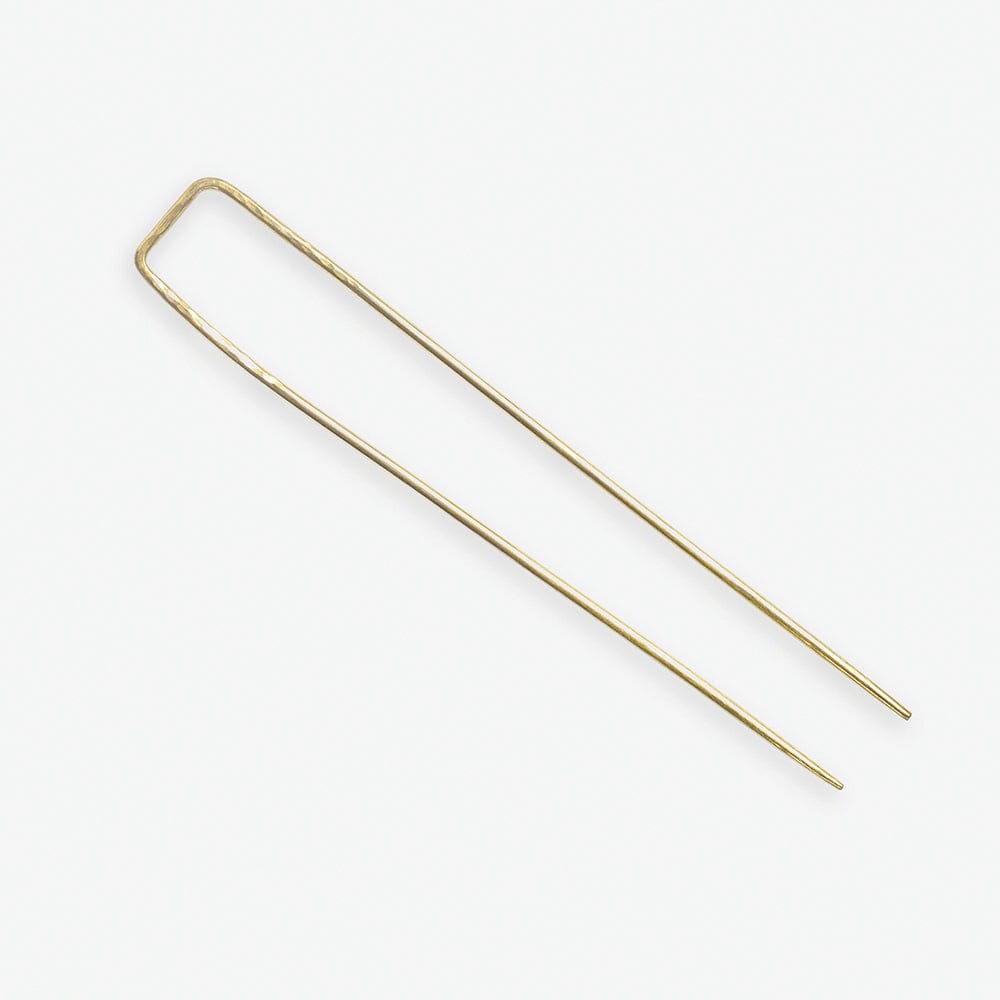 Sutton Rectangle Hair Stick Brass Wholesale