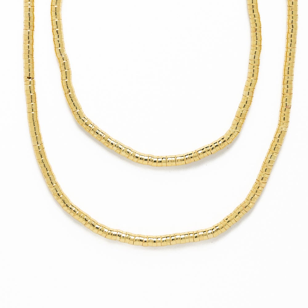 Lucille Long Necklace Brass Wholesale