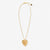 Fernanda Palmetto Pendant Necklace Brass Wholesale