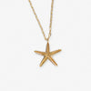 Sienna Starfish Pendant Necklace Brass Wholesale