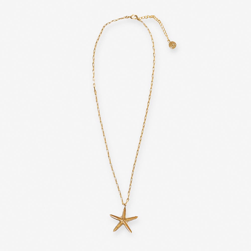 Sienna Starfish Pendant Necklace Brass Wholesale