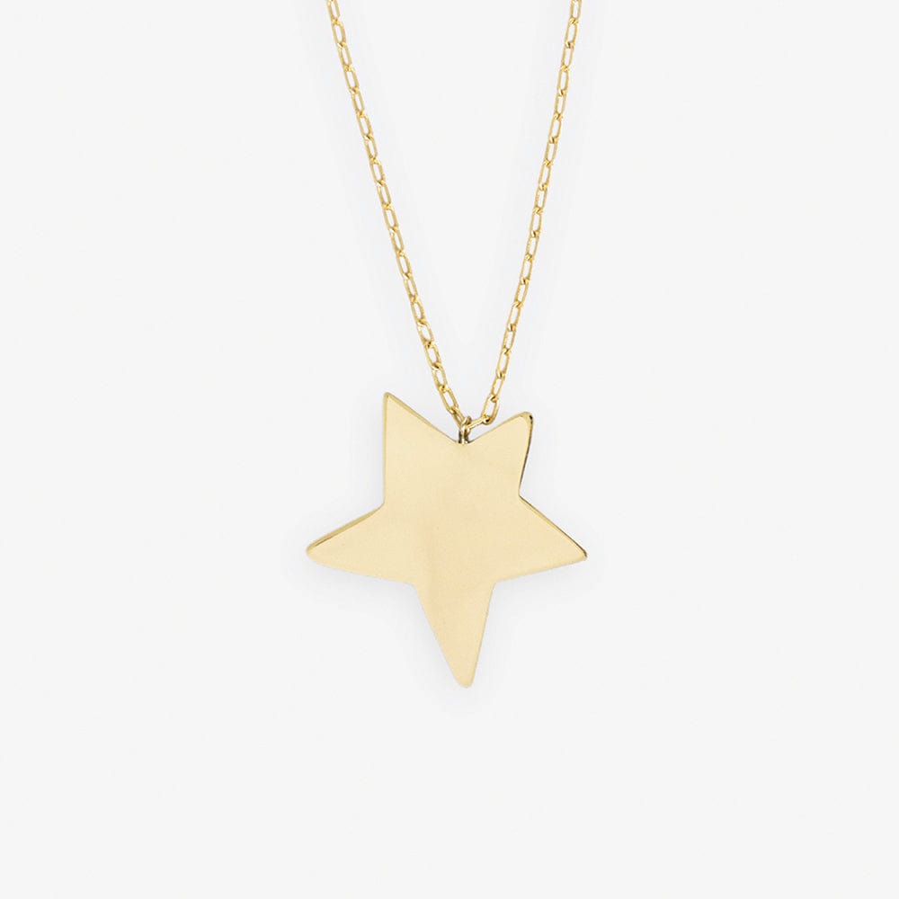Star Statement Pendant Necklace Brass Wholesale