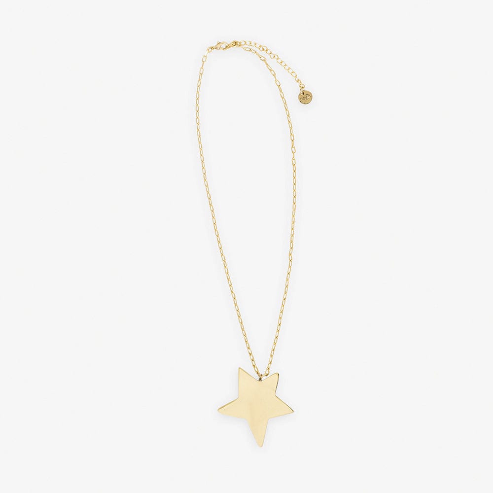 Star Statement Pendant Necklace Brass Wholesale