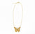 Monica Butterfly Pendant Necklace Brass