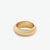 Agatha Thick Rounded Band Ring Brass Wholesale- Size 8