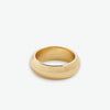 Agatha Thick Rounded Band Ring Brass Wholesale- Size 7