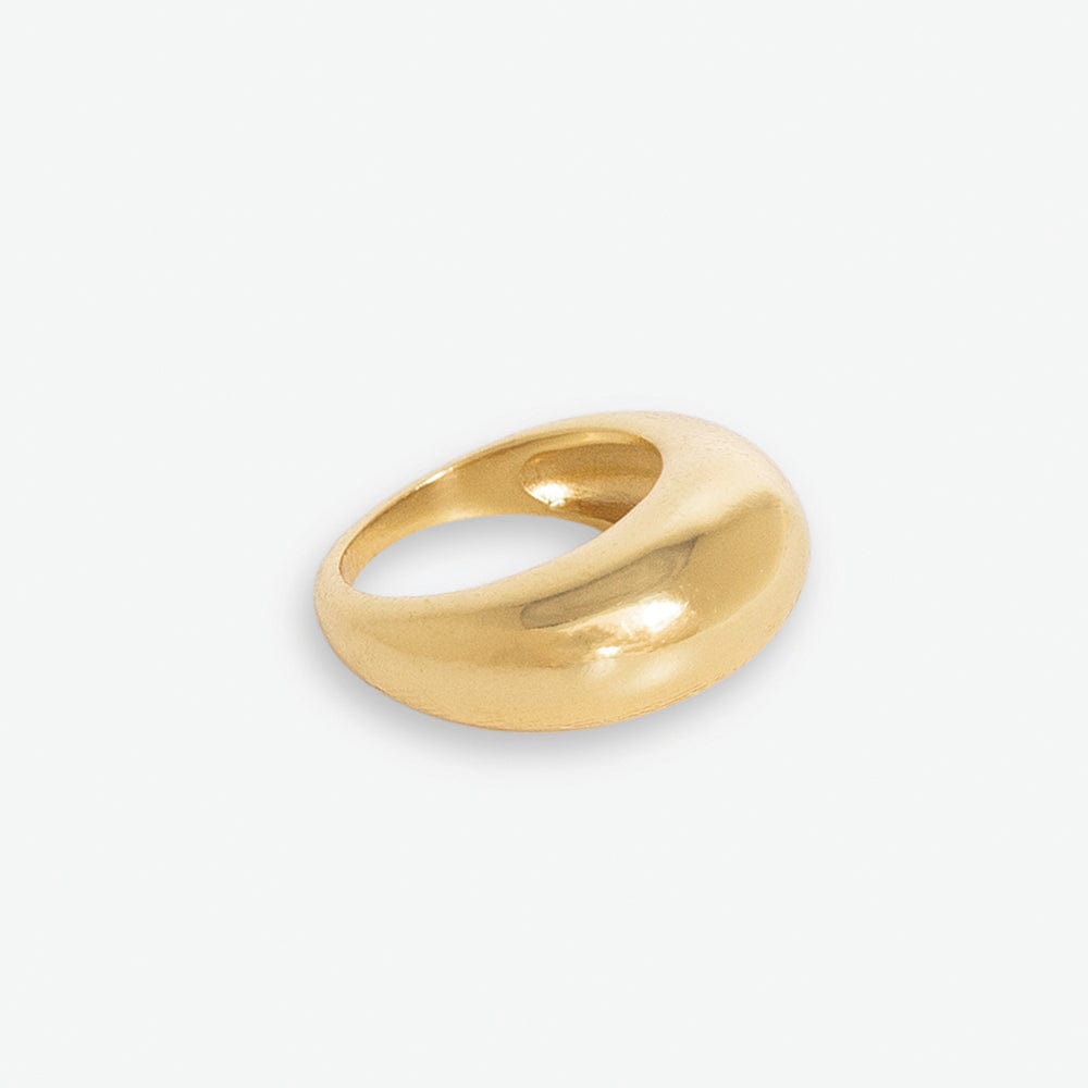 Faye Dome Ring Brass Brass Size 8 Wholesale