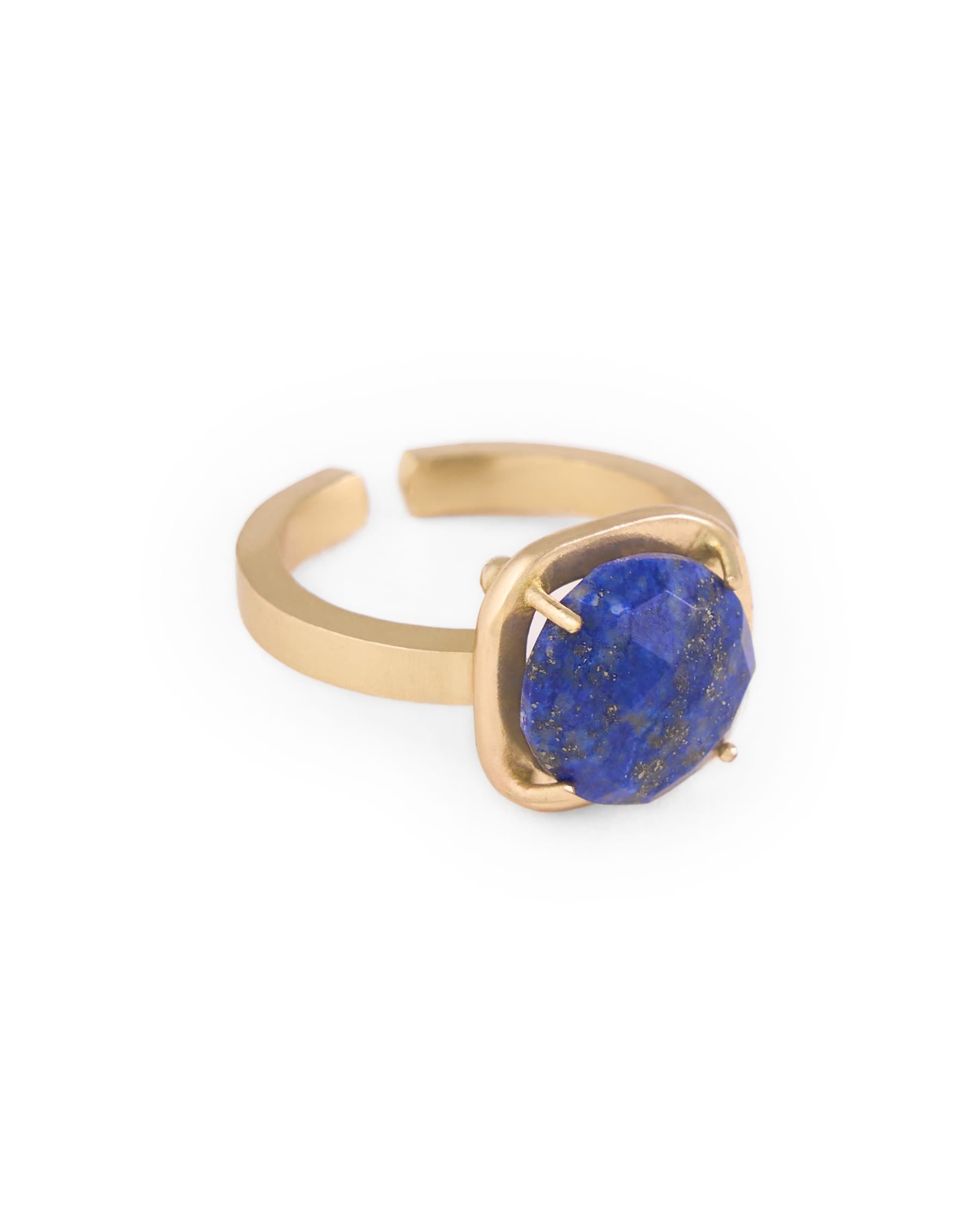 Celeste Single Stone Adjustable Ring Lapis