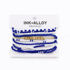 Bracelet Stack Game Day Royal Blue + White Wholesale