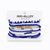 Bracelet Stack Game Day Royal Blue + White Wholesale