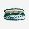 Bracelet Stack Game Day White + Green Wholesale