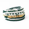 Bracelet Stack Game Day White + Green Wholesale