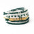 Bracelet Stack Game Day White + Green Wholesale
