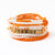 Bracelet Stack Game Day White + Orange Wholesale