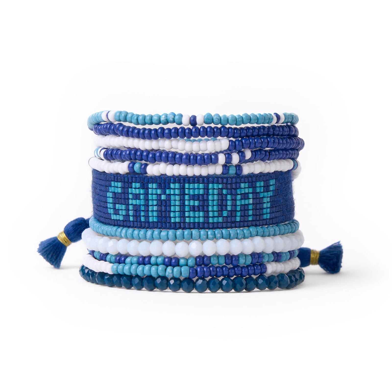 Game Day Sage 10 Strand + Gabby Stack Navy, Light Blue, + White Wholesale