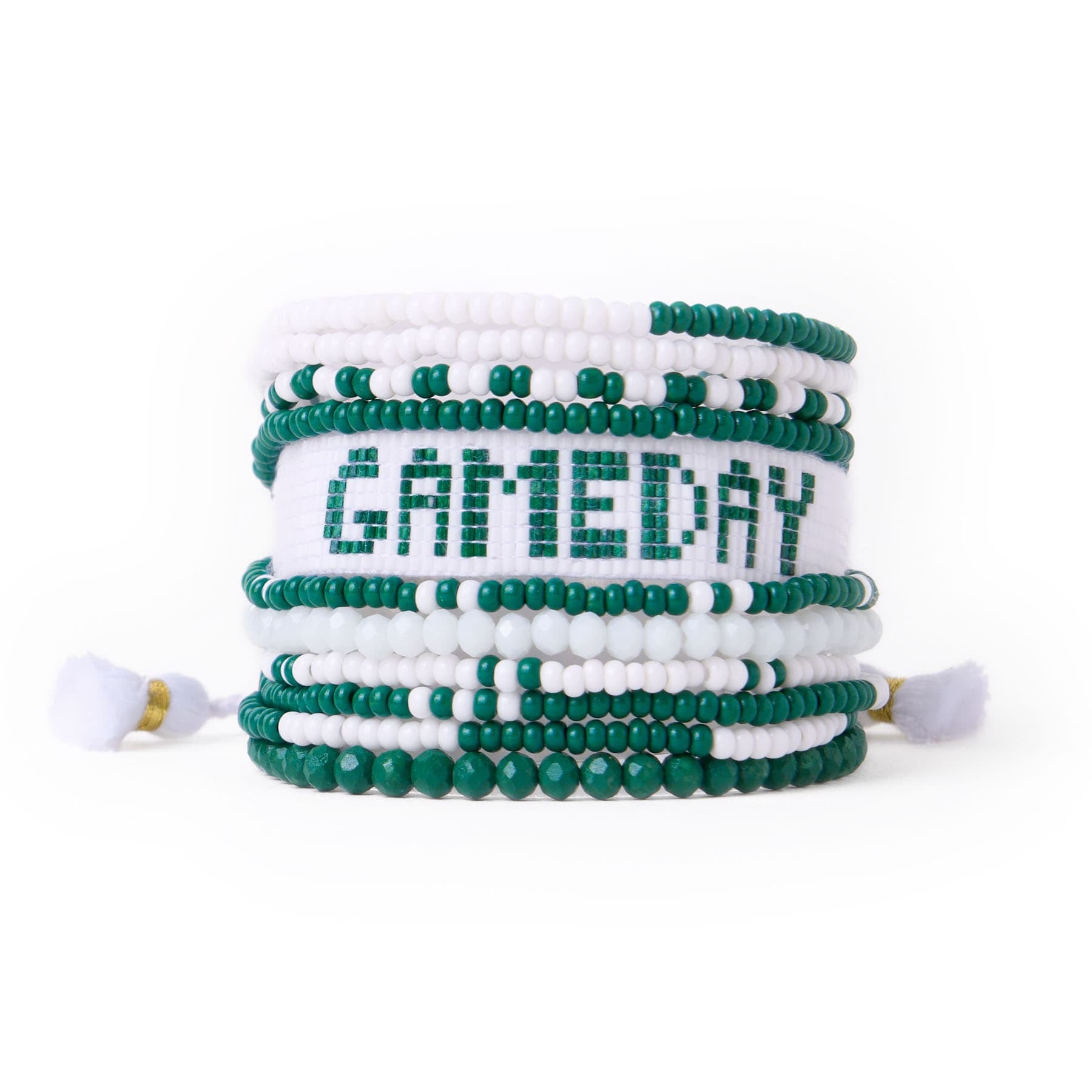 Game Day Sage 10 Strand + Gabby Stack Green + White Wholesale
