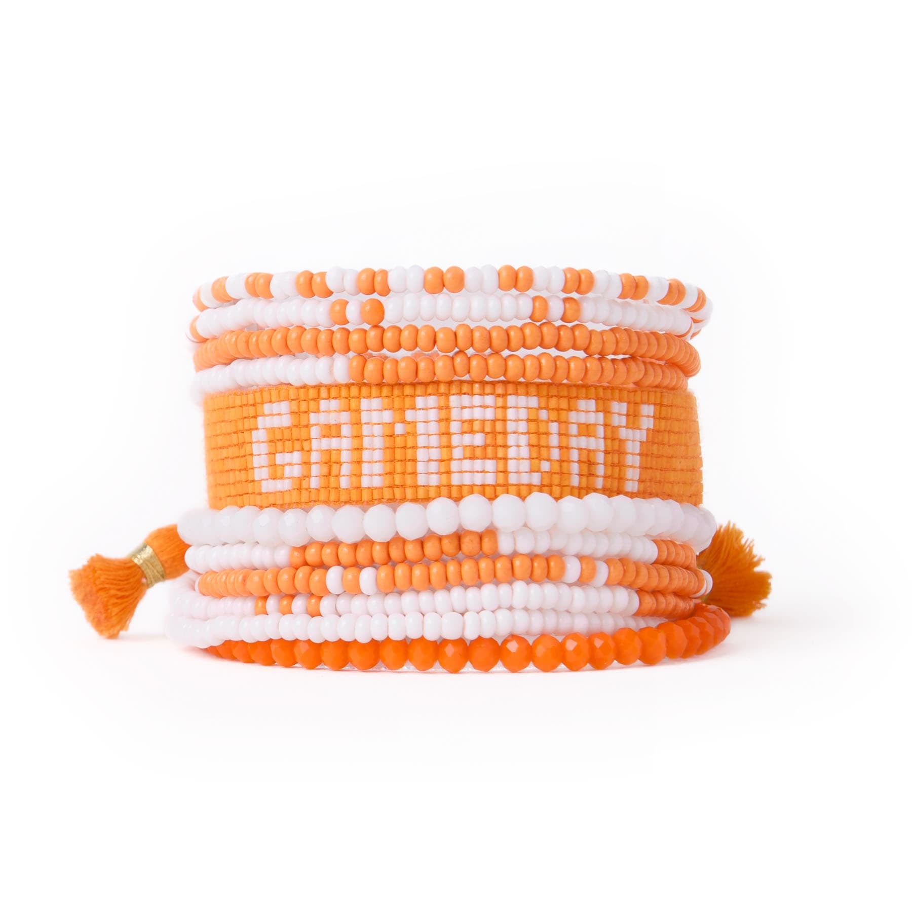 Game Day Sage 10 Strand + Gabby Stack Orange + White Wholesale