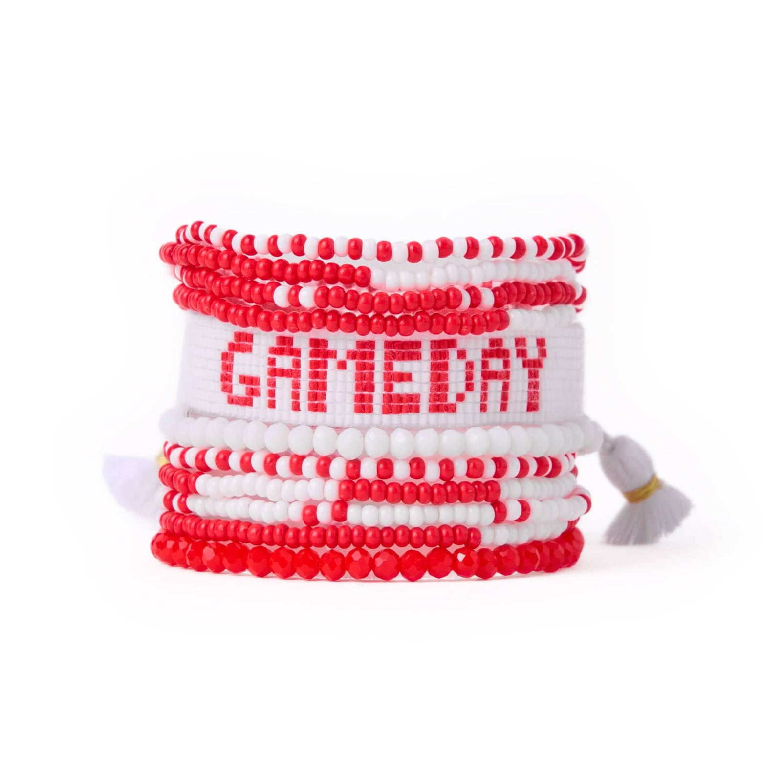 Game Day Sage 10 Strand + Gabby Stack Red + White Wholesale