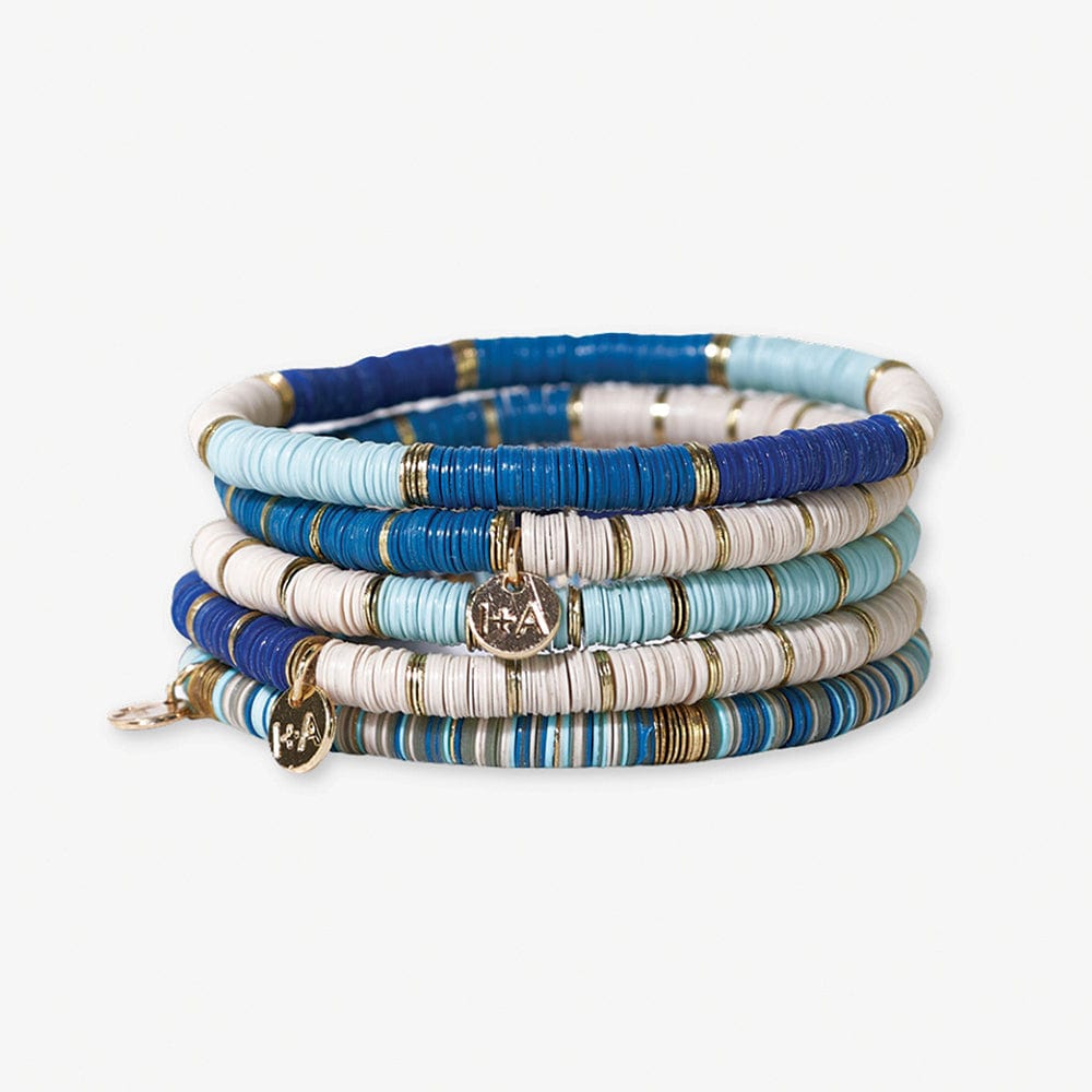 Grace Bracelet Stack of 5 - Blues