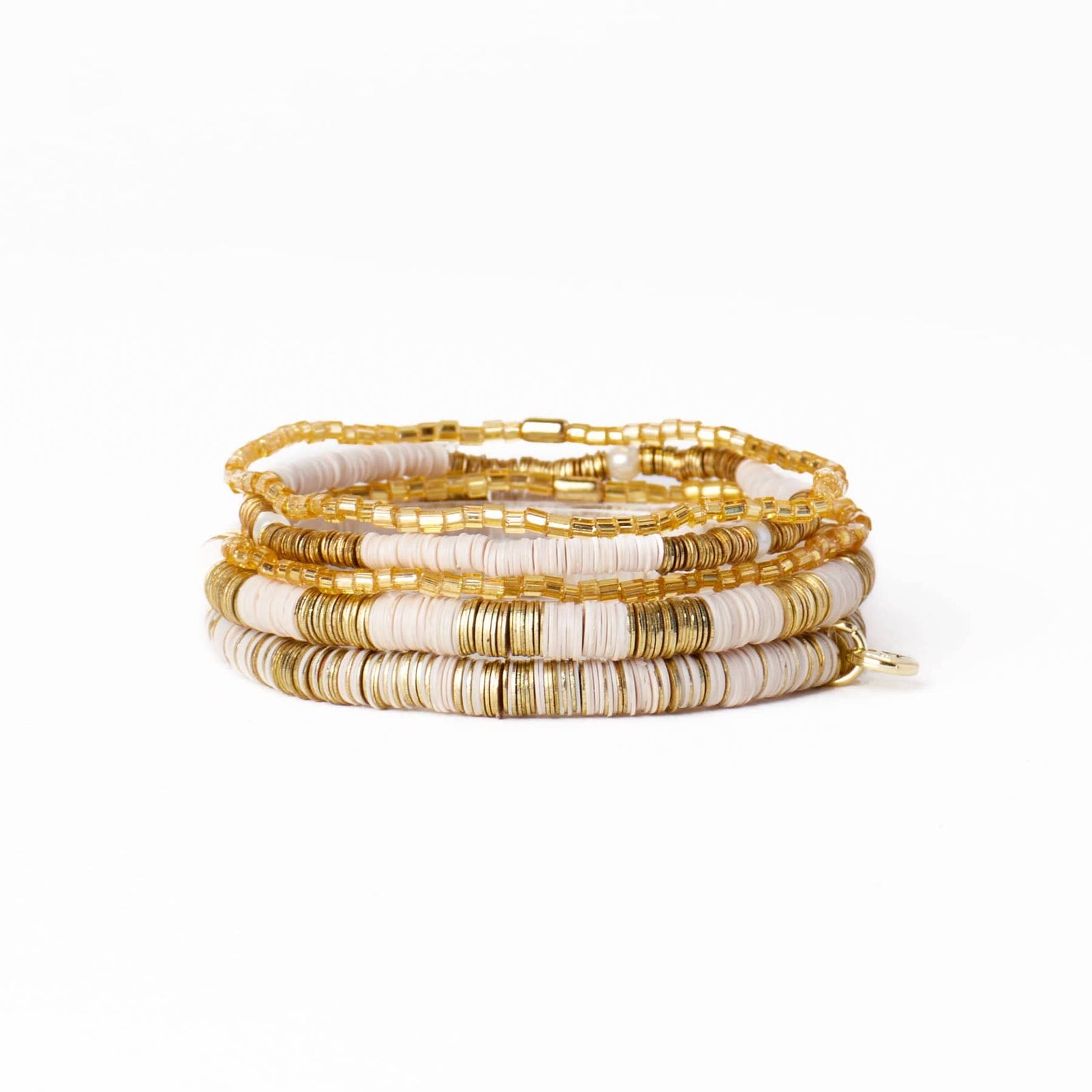 Grace Bracelet Stack of 5 - Ivory Wholesale