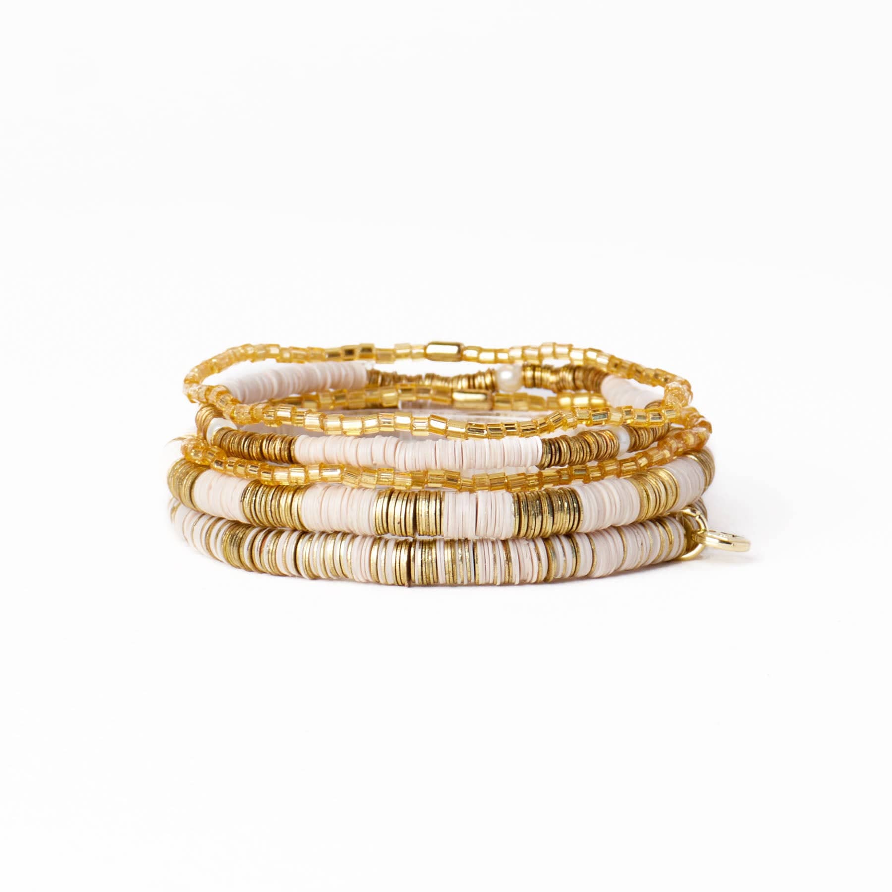 Grace Bracelet Stack of 5 - Ivory Wholesale