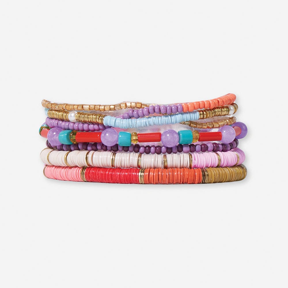 Mixed Bracelet Stack of 7 Candyland Wholesale