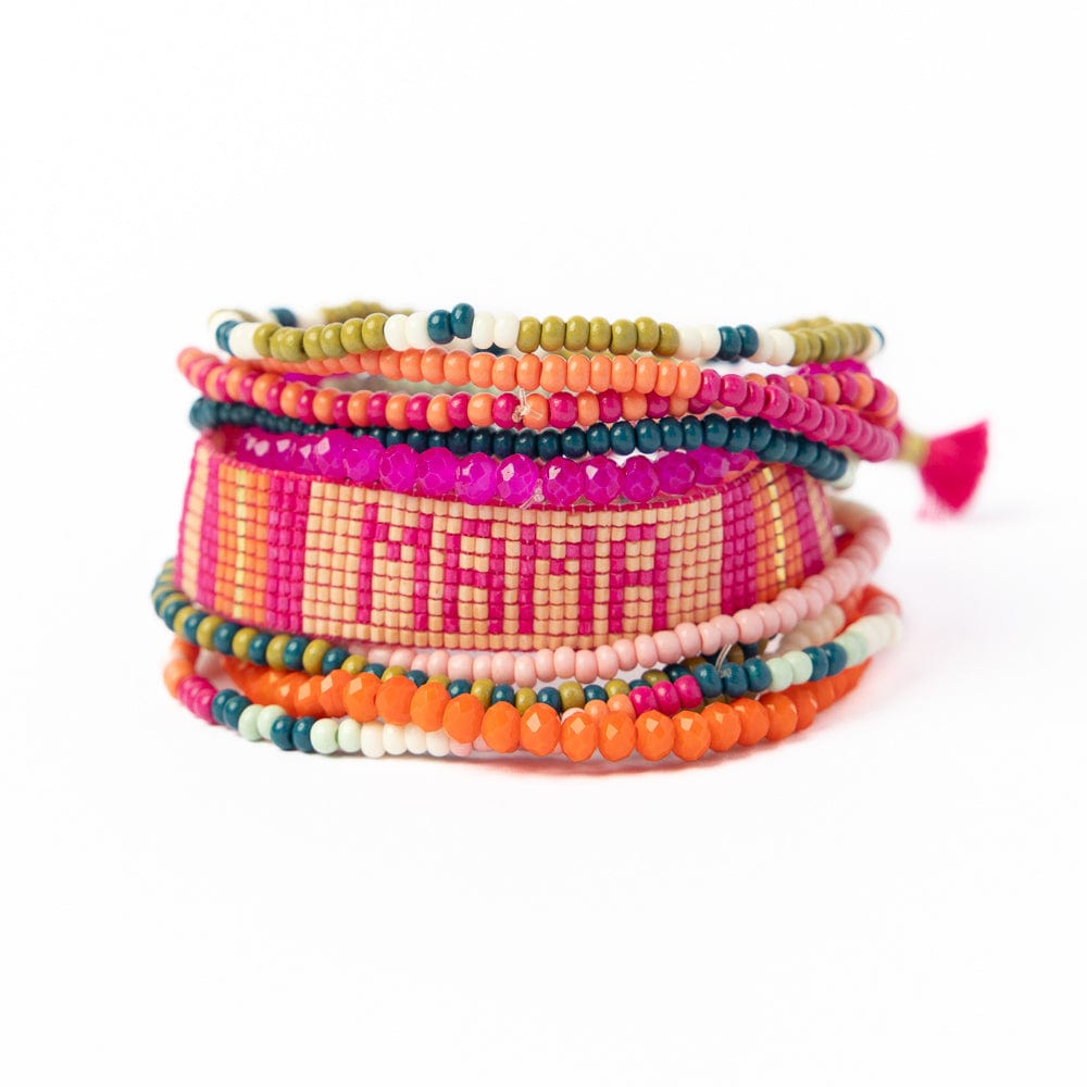 Sage 10 Strand Stretch Rainbow & Gabby Mama Wholesale