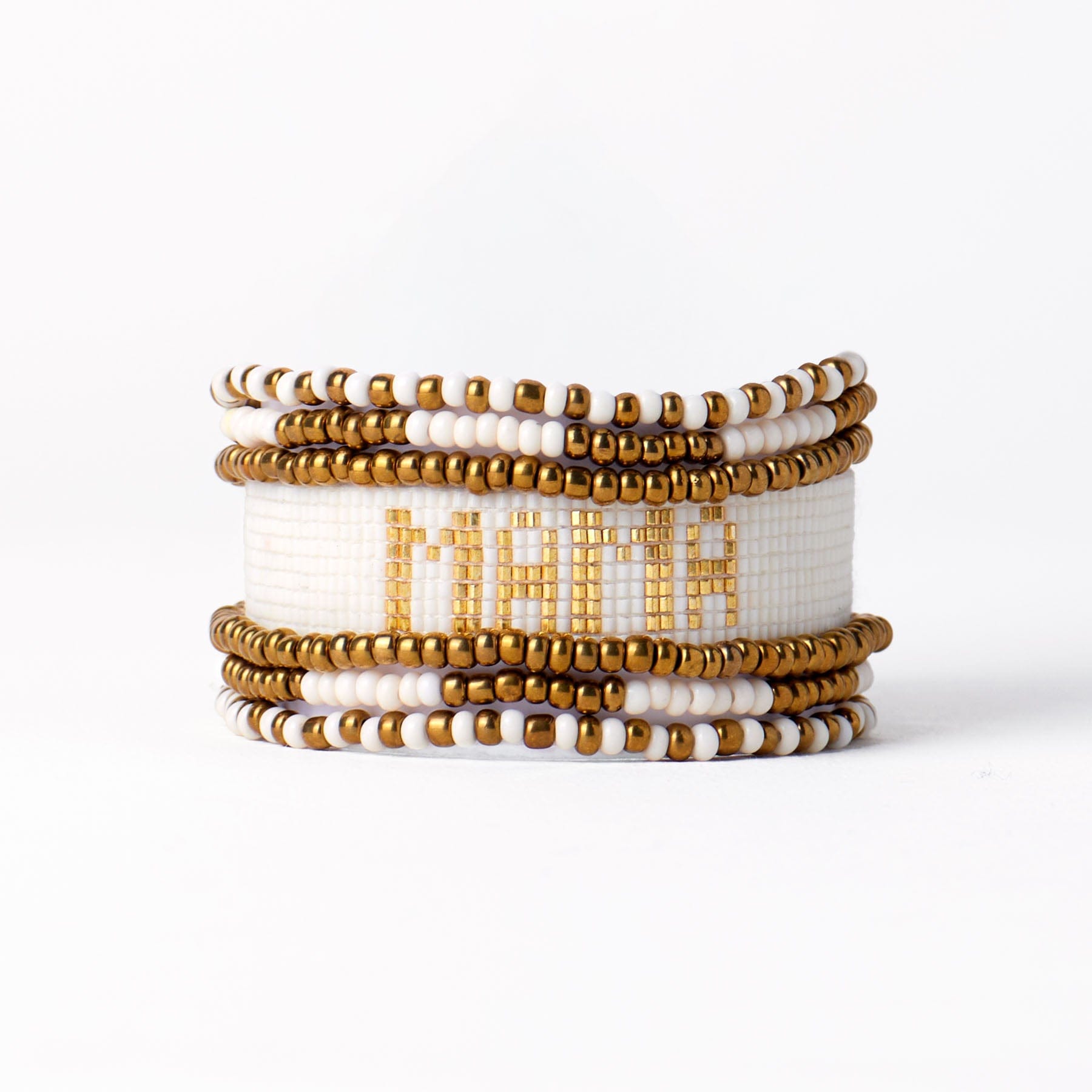 Sage + Gabby Mama Bracelet Stack Ivory + Gold Wholesale