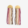 Riley Vertical Striped Earrings Light Pink Wholesale