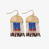 Birdie Abstract Beaded Fringe Earrings Sedona Wholesale