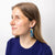 Lilah Semi-Precious Stone Post Beaded Fringe Earrings Blue