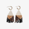 James Mini Gold Hoop Mixed Angles Beaded Fringe Earrings Bronze Wholesale