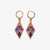 Carmen Mini Gold Hoop Mixed Triangles Beaded Drop Earrings Muted Wholesale