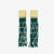 Harlow Brass Top Solid With Gold Stripe Beaded Fringe Earrings Emerald Wholesale