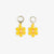 Blossom Six Petal Flower Drop Earrings Lemon Wholesale