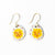 Danielle Round Ceramic Earring With Sun