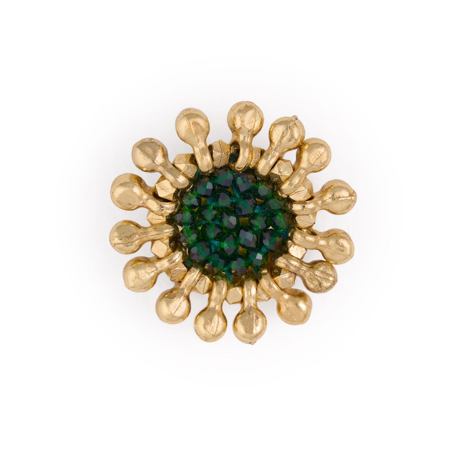Johannah Crystal Brooch Emerald