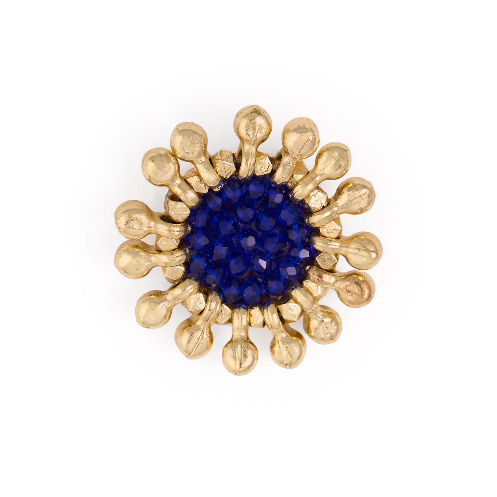 Johannah Crystal Brooch Cobalt