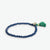 Patsy Solid Crystal Stretch Bracelet With Tassel Navy Wholesale